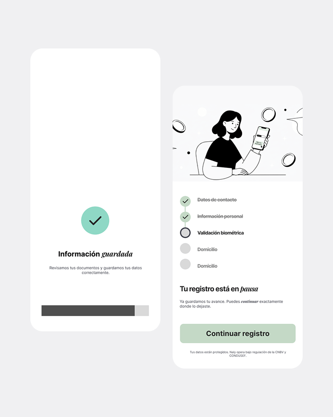 Checkpoints y progreso