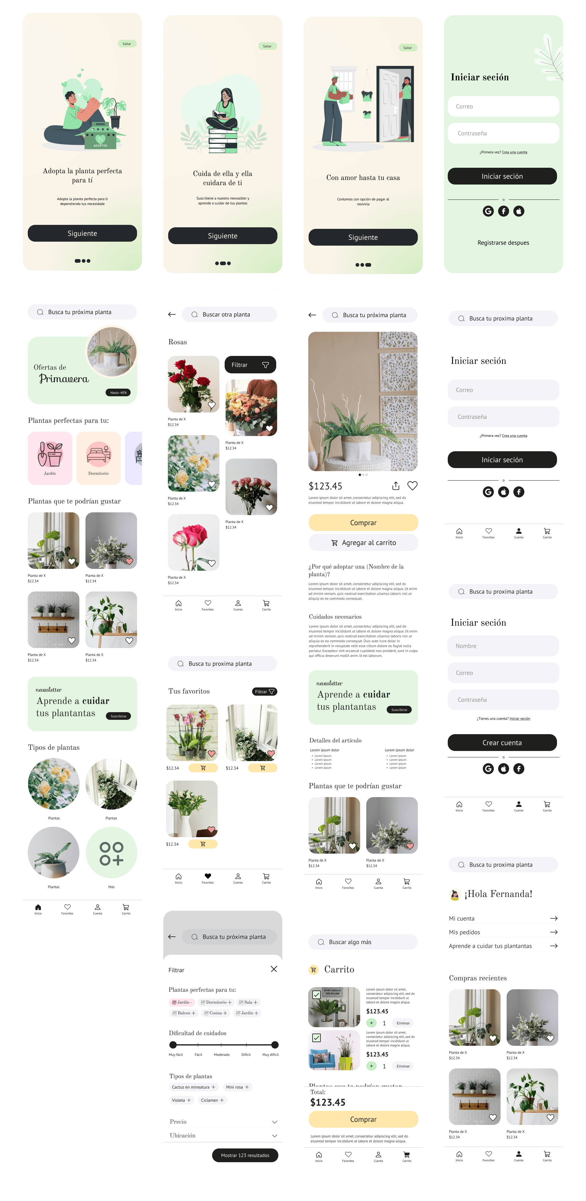 Wireframes de alta fidelidad
